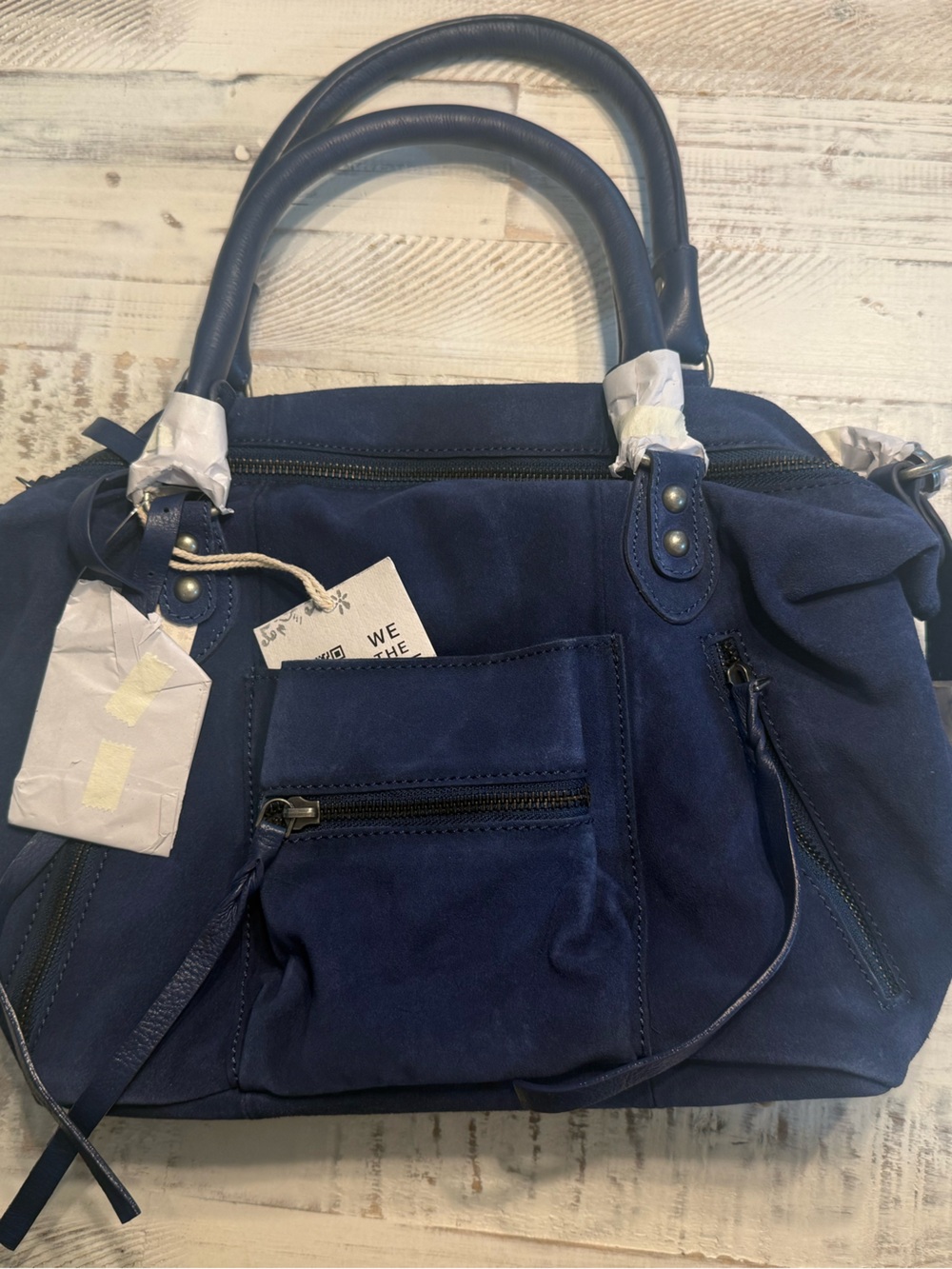Free people baby Emerson suede in navy